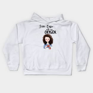 Coffee with My Oxygen Kids Hoodie